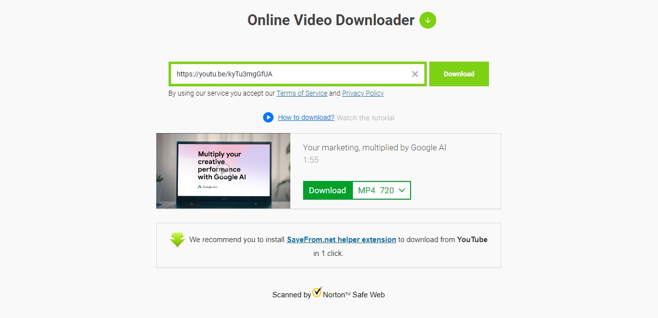 Download Videos Via Save From Net